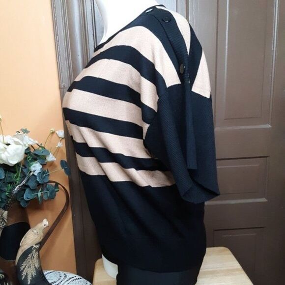 Notation Women's Black Tan Tunic Blouse size 2X - Picture 5 of 12